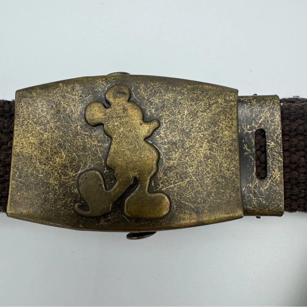 Disney store Boys 2T 4T Mickey Mouse neck tie brown belt buckle toddler bundle